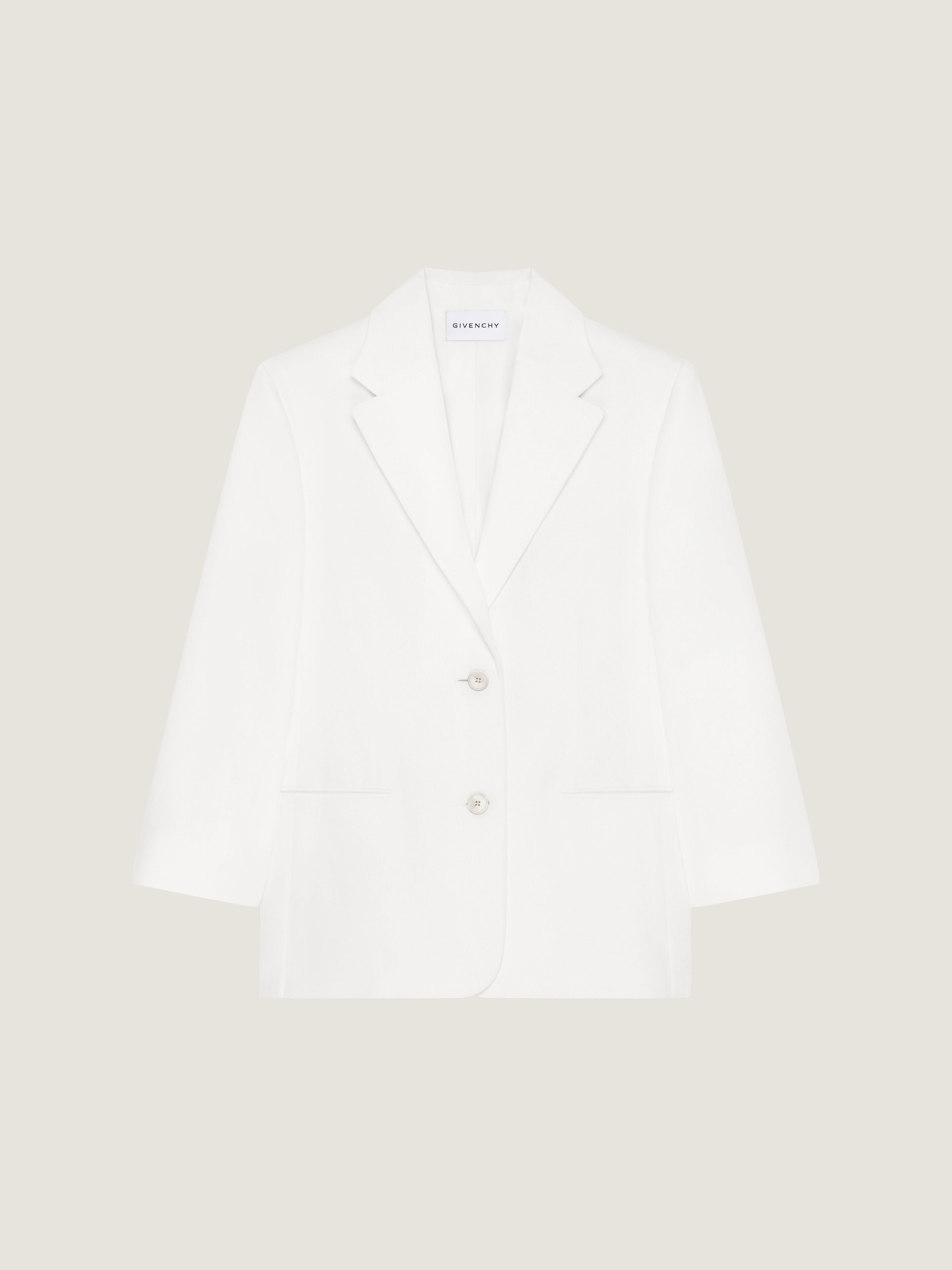 Single breasted jacket in wool